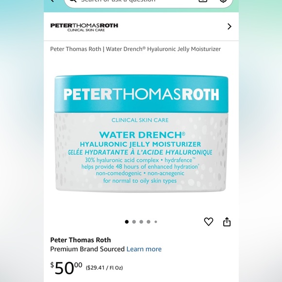 Peter Thomas Roth Water Drench Moisturizer - Blue and White - Picture 2 of 2